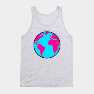 Travel the world - cute earth design Tank Top